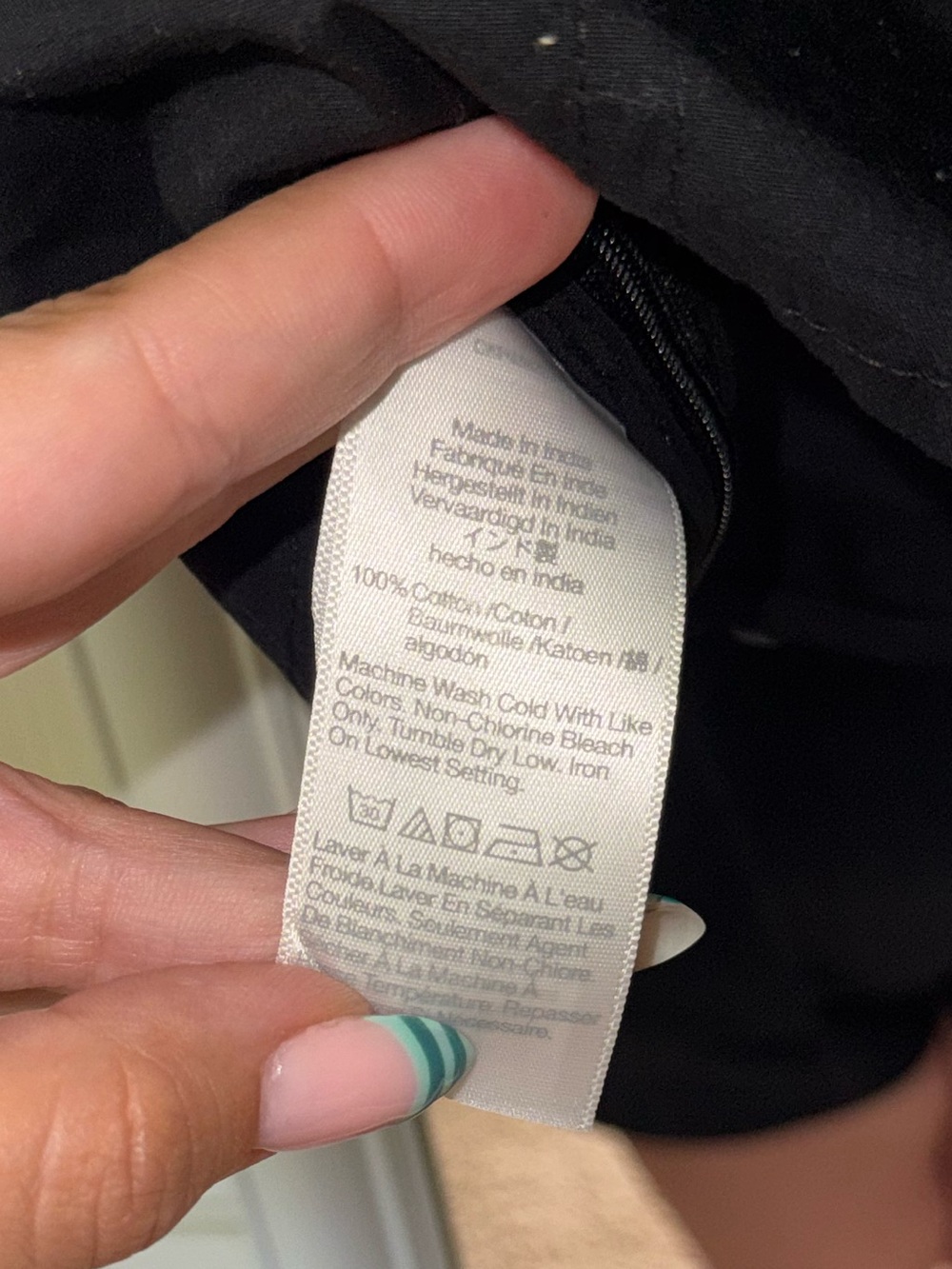 Black Cap-Sleeve Twist Front Top Madewell - Picture 5 of 5